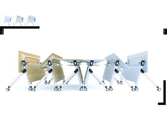 Adjustable Conference Table Chairs With Wheels ISO Certificated